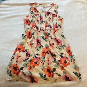 Madewell Flowered Silk Mini Dress with Pockets, 2